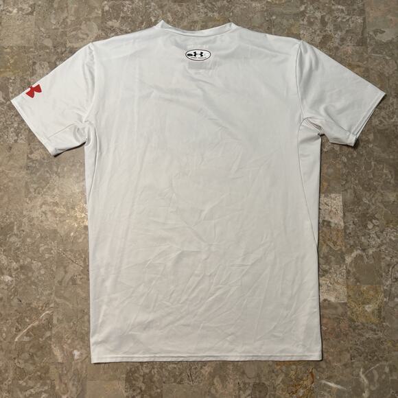 Under Armour Compression Shirt Mens 2XL White Captain America Alter Ego Gym - Picture 8 of 12